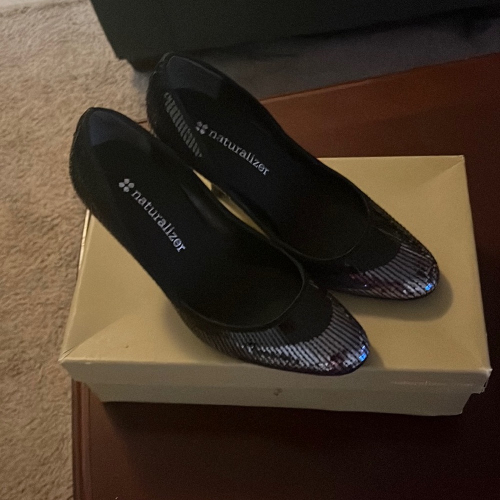 Glitter and Sparkle holiday shoes .
